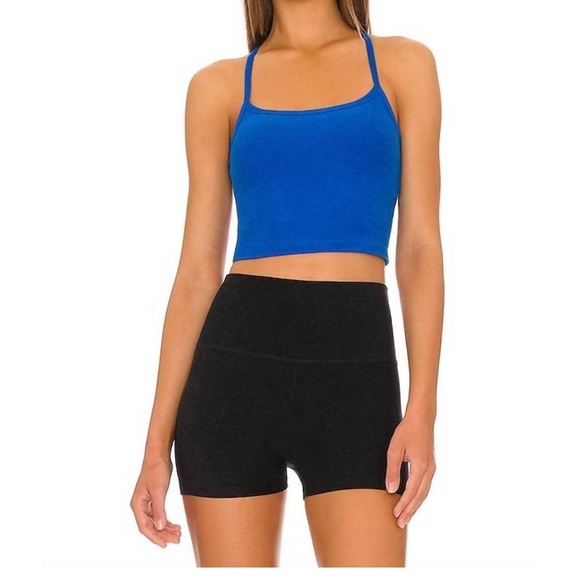 Beyond Yoga Tops - Beyond yoga spacedye slim racerback cropped tank wayfinder blue wave